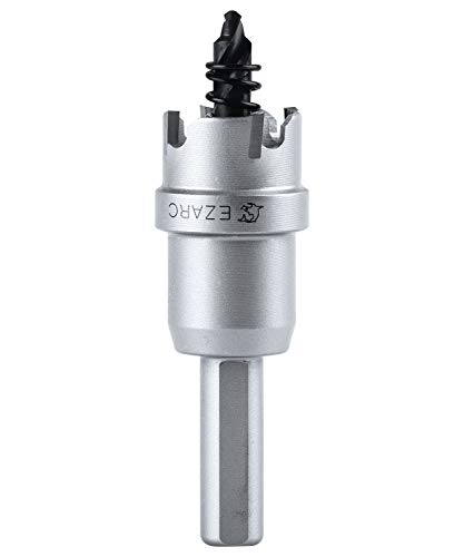 EZARC Lochsäge Hartmetall-Bohrer, leistungsfähiger Lochkreissäge ideal für Löchern in Edelstahl und Metall, 20mm von EZARC