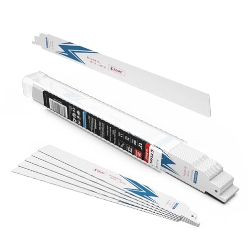 EZARC Säbelsägeblätter R1226PM+ Geeignet für Heavy-Metal Schneiden 300mm 14TPI 25tlg EZARC Säbelsägeblätter R1226PM+ Geeignet für Heavy-Metal Schneiden 300mm 14TPI 25tlg von EZARC