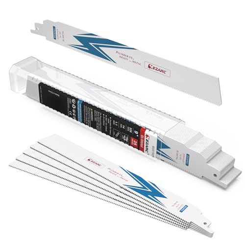 EZARC Säbelsägeblätter R926PM+ Geeignet für Heavy-Metal Schneiden 14TPI 225mm 25tlg EZARC Säbelsägeblätter R926PM+ Geeignet für Heavy-Metal Schneiden 14TPI 225mm 25tlg von EZARC