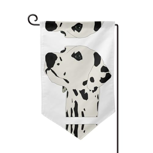 EZDLOWVBA Doppelseitige Premium-Gartenflagge mit Dalmatiner-Druck, Gartenflaggen für Heimdekoration, doppelt genäht, 45,7 x 32,8 cm EZDLOWVBA Doppelseitige Premium-Gartenflagge mit Dalmatiner-Druck, Gartenflaggen für Heimdekoration, doppelt genäht, 45,7 x 32,8 cm von EZDLOWVBA
