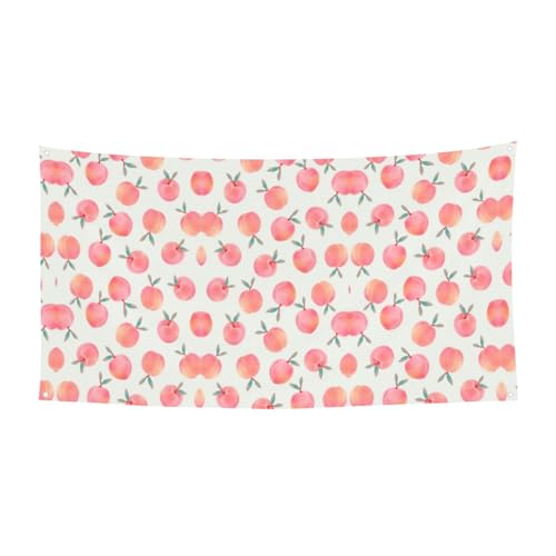 EZDLOWVBA Flagge mit rosa Pfirsichdruck, 4 Ösen, Ösen an jeder Ecke, Polyester-Banner, lustige Flaggen, 90 x 180 cm EZDLOWVBA Flagge mit rosa Pfirsichdruck, 4 Ösen, Ösen an jeder Ecke, Polyester-Banner, lustige Flaggen, 90 x 180 cm von EZDLOWVBA