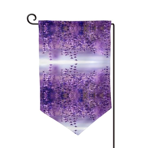 EZDLOWVBA Gartenflagge mit Blumenmuster, doppelseitig, Premium-Gartenflagge für Heimdekoration, doppelt genäht, 45,7 x 32,5 cm, Violett EZDLOWVBA Gartenflagge mit Blumenmuster, doppelseitig, Premium-Gartenflagge für Heimdekoration, doppelt genäht, 45,7 x 32,5 cm, Violett von EZDLOWVBA