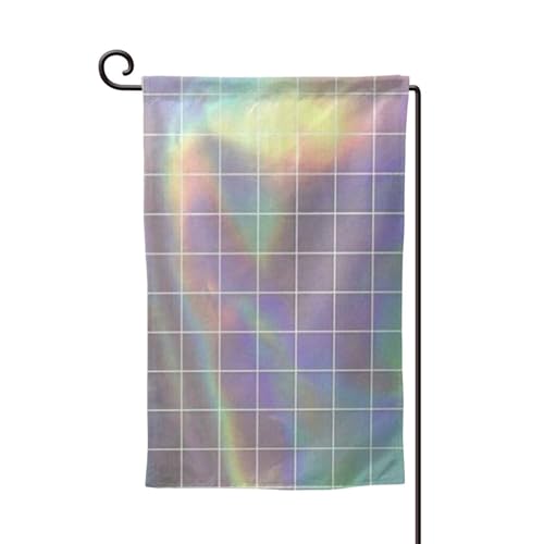 EZDLOWVBA Reflektierender quadratischer Druck, doppelseitige Premium-Gartenflagge, Gartenflaggen für Heimdekoration, doppelt genäht, 45,7 x 32,8 cm EZDLOWVBA Reflektierender quadratischer Druck, doppelseitige Premium-Gartenflagge, Gartenflaggen für Heimdekoration, doppelt genäht, 45,7 x 32,8 cm von EZDLOWVBA