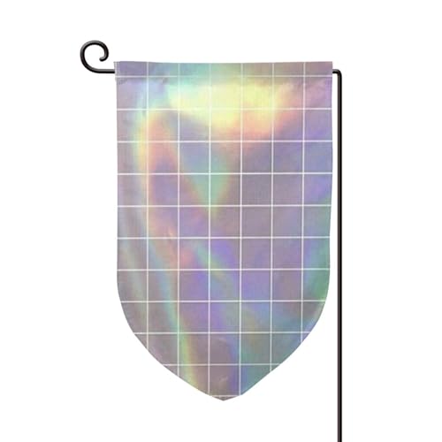 EZDLOWVBA Reflektierender quadratischer Druck, doppelseitige Premium-Gartenflagge, Gartenflaggen für Heimdekoration, doppelt genäht, 45,7 x 32,8 cm EZDLOWVBA Reflektierender quadratischer Druck, doppelseitige Premium-Gartenflagge, Gartenflaggen für Heimdekoration, doppelt genäht, 45,7 x 32,8 cm von EZDLOWVBA
