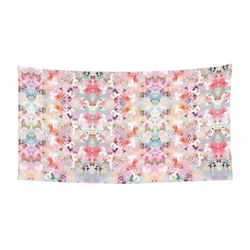 EZDLOWVBA Schöne rosa Flagge mit Blumendruck, 4 Ösen, Ösen an jeder Ecke, Polyester-Banner, lustige Flaggen, 90 x 180 cm EZDLOWVBA Schöne rosa Flagge mit Blumendruck, 4 Ösen, Ösen an jeder Ecke, Polyester-Banner, lustige Flaggen, 90 x 180 cm von EZDLOWVBA