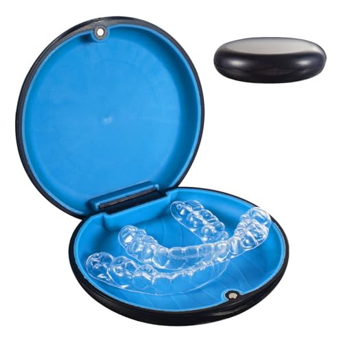 Kieferorthopädische Zahnarztaufbewahrungsbox mit Magnetverschluss, schlanke Aligner Brace Retainer Case Mundschutz Prothesenhalter Etui für Zahnspangen, Bleaching Trays, falsche Zähne Kieferorthopädische Zahnarztaufbewahrungsbox mit Magnetverschluss, schlanke Aligner Brace Retainer Case Mundschutz Prothesenhalter Etui für Zahnspangen, Bleaching Trays, falsche Zähne von EZEELAI