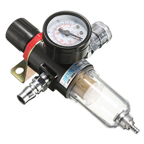 EZLUIYLDH AFR-2000 1/4 Luftkompressorfilter-Wasserabscheider-Werkzeugsatz mit Manometer EZLUIYLDH AFR-2000 1/4 Luftkompressorfilter-Wasserabscheider-Werkzeugsatz mit Manometer von EZLUIYLDH