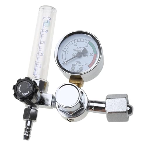 EZLUIYLDH Manometer, 0–25 MPa, Druckminderer, Argon-Gasdruckregler, Messgerät, Schweiß-, Mig-, Tig-Steuerung, einfache Installation, 5/8-Zoll-Gewinderegler EZLUIYLDH Manometer, 0–25 MPa, Druckminderer, Argon-Gasdruckregler, Messgerät, Schweiß-, Mig-, Tig-Steuerung, einfache Installation, 5/8-Zoll-Gewinderegler von EZLUIYLDH