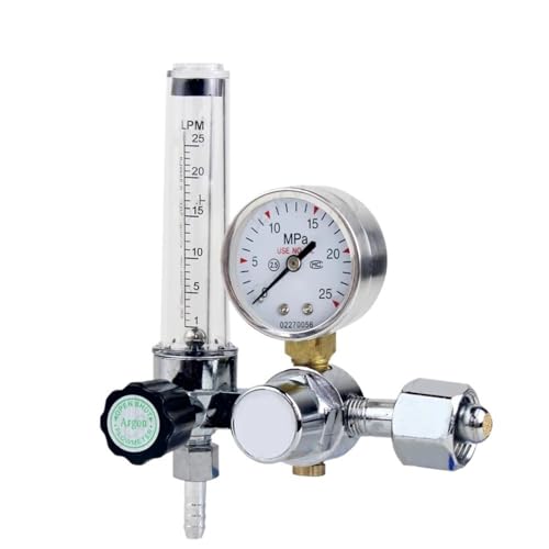 EZLUIYLDH Manometer 0-30MPA Argonregler CO2 MIG Wig Durchflussmesser Gasregler Durchflussmesser Schweißschweißdruckmesser Druckmindererregler(AR-196) von EZLUIYLDH