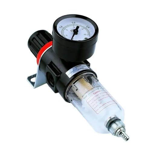 EZLUIYLDH Manometer Airbrush-Kompressor Luftdruckregler Manometer Wasser Ölabscheider Feuchtigkeitsfilter AFR-2000 Öl-Wasser-Abscheider Regler (AFR2000) von EZLUIYLDH