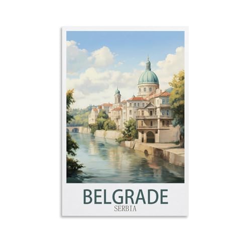 DIY-Ölgemälde-Set für Erwachsene und Kinder, Belgrad, Serbien, Zahlen-Malset für Anfänger bis Fortgeschrittene, Sets enthalten Acrylfarben, Pinsel, 50 x 60 cm DIY-Ölgemälde-Set für Erwachsene und Kinder, Belgrad, Serbien, Zahlen-Malset für Anfänger bis Fortgeschrittene, Sets enthalten Acrylfarben, Pinsel, 50 x 60 cm von EZMLFA