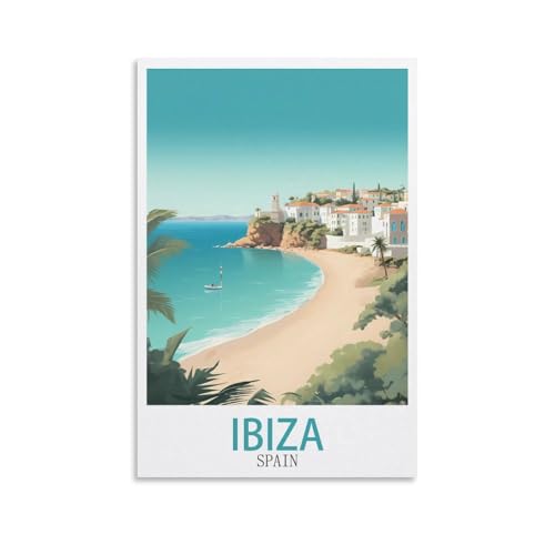 DIY-Ölgemälde-Set für Erwachsene und Kinder, Ibiza, Spanien, Zahlen-Malset für Anfänger bis Fortgeschrittene, Sets enthalten Acrylfarben, Pinsel, 30 x 40 cm DIY-Ölgemälde-Set für Erwachsene und Kinder, Ibiza, Spanien, Zahlen-Malset für Anfänger bis Fortgeschrittene, Sets enthalten Acrylfarben, Pinsel, 30 x 40 cm von EZMLFA
