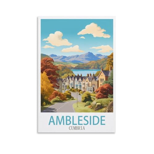 DIY-Ölgemälde-Sets für Erwachsene und Kinder, Ambleside, Cumbria, Zahlen-Malset für Anfänger bis Fortgeschrittene, Sets enthalten Acrylfarben, Pinsel, 40 x 50 cm DIY-Ölgemälde-Sets für Erwachsene und Kinder, Ambleside, Cumbria, Zahlen-Malset für Anfänger bis Fortgeschrittene, Sets enthalten Acrylfarben, Pinsel, 40 x 50 cm von EZMLFA