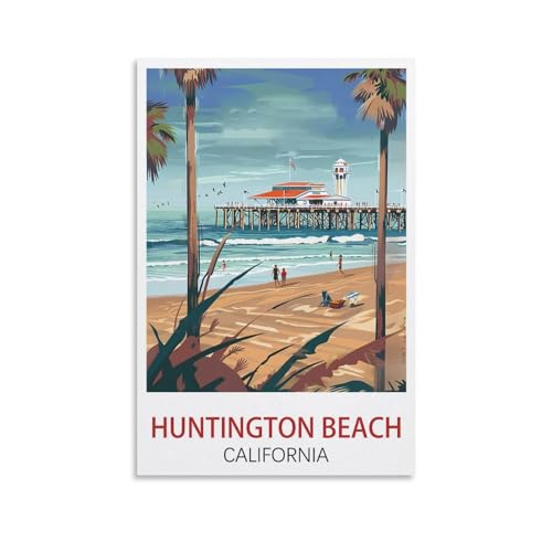 DIY-Ölgemälde-Sets für Erwachsene und Kinder, Huntington Beach, Kalifornien, Zahlen-Malset für Anfänger bis Fortgeschrittene, Sets enthalten Acrylfarben, Pinsel, 40 x 50 cm DIY-Ölgemälde-Sets für Erwachsene und Kinder, Huntington Beach, Kalifornien, Zahlen-Malset für Anfänger bis Fortgeschrittene, Sets enthalten Acrylfarben, Pinsel, 40 x 50 cm von EZMLFA