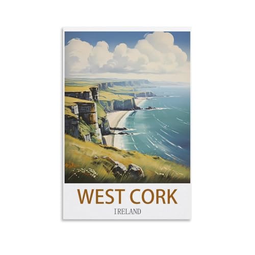 DIY-Ölgemälde-Sets für Erwachsene und Kinder, West Cork, Irland, Zahlen-Malset für Anfänger bis Fortgeschrittene, Sets enthalten Acrylfarben, Pinsel, 20 x 30 cm DIY-Ölgemälde-Sets für Erwachsene und Kinder, West Cork, Irland, Zahlen-Malset für Anfänger bis Fortgeschrittene, Sets enthalten Acrylfarben, Pinsel, 20 x 30 cm von EZMLFA