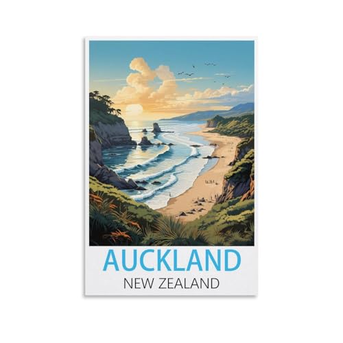 EZMLFA DIY Malen nach Zahlen, Ölgemälde, Geschenk für Erwachsene und Kinder, Auckland, Neuseeland, Malen nach Zahlen-Kits, Wohnzimmer, Schlafzimmer, Wanddekoration, 40 x 50 cm EZMLFA DIY Malen nach Zahlen, Ölgemälde, Geschenk für Erwachsene und Kinder, Auckland, Neuseeland, Malen nach Zahlen-Kits, Wohnzimmer, Schlafzimmer, Wanddekoration, 40 x 50 cm von EZMLFA