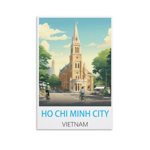 EZMLFA DIY Malen nach Zahlen, Ölgemälde, Geschenk für Erwachsene und Kinder, Ho-Chi-Minh-Stadt, Vietnams, Malen nach Zahlen-Kits, Wohnzimmer, Schlafzimmer, Wanddekoration, 40 x 50 cm EZMLFA DIY Malen nach Zahlen, Ölgemälde, Geschenk für Erwachsene und Kinder, Ho-Chi-Minh-Stadt, Vietnams, Malen nach Zahlen-Kits, Wohnzimmer, Schlafzimmer, Wanddekoration, 40 x 50 cm von EZMLFA