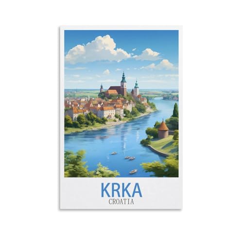 EZMLFA DIY Malen nach Zahlen, Ölgemälde, Geschenk für Erwachsene und Kinder, Krka Kroatiens, Malen nach Zahlen-Kits, Wohnzimmer, Schlafzimmer, Wanddekoration, 20 x 30 cm EZMLFA DIY Malen nach Zahlen, Ölgemälde, Geschenk für Erwachsene und Kinder, Krka Kroatiens, Malen nach Zahlen-Kits, Wohnzimmer, Schlafzimmer, Wanddekoration, 20 x 30 cm von EZMLFA