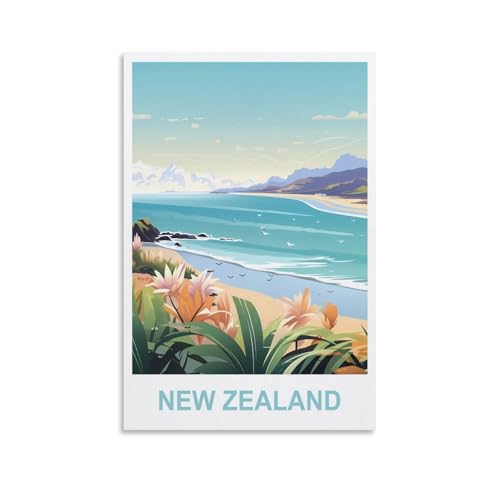 EZMLFA DIY-Ölgemälde-Sets für Erwachsene und Kinder, Neuseeland, Zahlen-Malset für Anfänger bis Fortgeschrittene, Sets enthalten Acrylfarben, Pinsel, 20 x 30 cm EZMLFA DIY-Ölgemälde-Sets für Erwachsene und Kinder, Neuseeland, Zahlen-Malset für Anfänger bis Fortgeschrittene, Sets enthalten Acrylfarben, Pinsel, 20 x 30 cm von EZMLFA