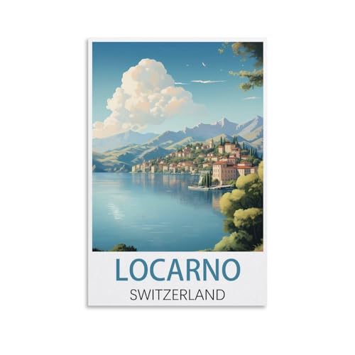 EZMLFA DIY rahmenloses Malen-nach-Zahlen-Set „Locarno, Schweiz“ mit Pinsel und Acrylfarben-Set, Thema: Digitales Wandkunstwerk für Zuhause, 40 x 50 cm EZMLFA DIY rahmenloses Malen-nach-Zahlen-Set „Locarno, Schweiz“ mit Pinsel und Acrylfarben-Set, Thema: Digitales Wandkunstwerk für Zuhause, 40 x 50 cm von EZMLFA