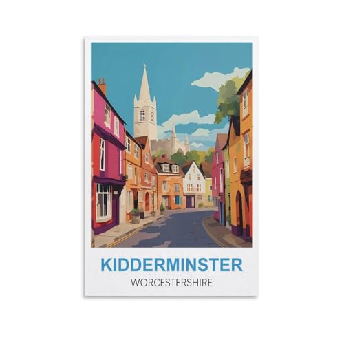 EZMLFA Einfaches Malen nach Zahlen für Erwachsene und Anfänger, Kidderminster, Worcestershire, ohne Rahmen, mit Pinseln und Acrylpigment, Malen nach Zahlen, Leinwand, Kunsthandwerk, 40 x 50 cm EZMLFA Einfaches Malen nach Zahlen für Erwachsene und Anfänger, Kidderminster, Worcestershire, ohne Rahmen, mit Pinseln und Acrylpigment, Malen nach Zahlen, Leinwand, Kunsthandwerk, 40 x 50 cm von EZMLFA
