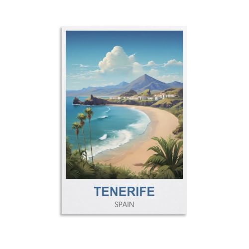 EZMLFA Einfaches Malen nach Zahlen für Erwachsene und Anfänger, Teneriffa, Spanien, ohne Rahmen, mit Pinseln und Acrylpigment, Malen nach Zahlen, Leinwand, Kunsthandwerk, 30 x 40 cm EZMLFA Einfaches Malen nach Zahlen für Erwachsene und Anfänger, Teneriffa, Spanien, ohne Rahmen, mit Pinseln und Acrylpigment, Malen nach Zahlen, Leinwand, Kunsthandwerk, 30 x 40 cm von EZMLFA