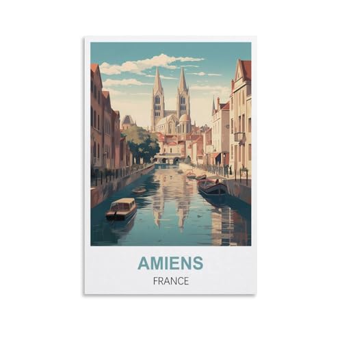 EZMLFA Malen nach Zahlen, DIY-Ölgemälde, Vintage-Landschaft von Amiens, Frankreich, Kit für Erwachsene und Anfänger, DIY-Ölgemälde, 40 x 50 cm EZMLFA Malen nach Zahlen, DIY-Ölgemälde, Vintage-Landschaft von Amiens, Frankreich, Kit für Erwachsene und Anfänger, DIY-Ölgemälde, 40 x 50 cm von EZMLFA