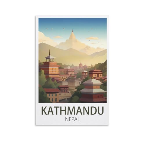 EZMLFA Malen nach Zahlen, Erwachsene und Kinder, Kathmandu, Nepal, DIY-Ölgemälde, Weihnachtsgeschenke, ohne Rahmen, Wandkunst, Hauptdekoration, 30 x 40 cm EZMLFA Malen nach Zahlen, Erwachsene und Kinder, Kathmandu, Nepal, DIY-Ölgemälde, Weihnachtsgeschenke, ohne Rahmen, Wandkunst, Hauptdekoration, 30 x 40 cm von EZMLFA