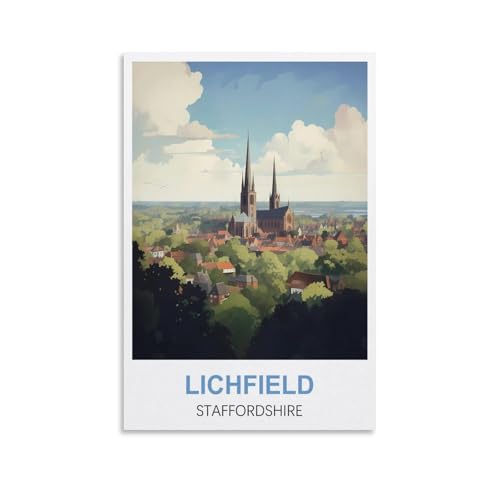 EZMLFA Malen nach Zahlen, Lichfield, Staffordshire, DIY-Acryl-Malen-nach-Zahlen-Set mit Pinseln, Acrylpigment, Heimdekoration, Geburtstagsgeschenke, 30 x 40 cm EZMLFA Malen nach Zahlen, Lichfield, Staffordshire, DIY-Acryl-Malen-nach-Zahlen-Set mit Pinseln, Acrylpigment, Heimdekoration, Geburtstagsgeschenke, 30 x 40 cm von EZMLFA