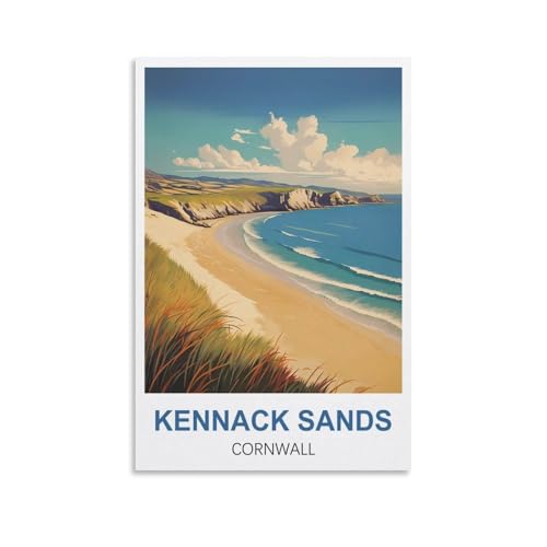 EZMLFA Malen nach Zahlen, Ölgemälde zum Selbermachen, Kennack Sands Cornwall Landschafts-Set für Erwachsene und Anfänger, DIY-Ölgemälde, 20 x 30 cm EZMLFA Malen nach Zahlen, Ölgemälde zum Selbermachen, Kennack Sands Cornwall Landschafts-Set für Erwachsene und Anfänger, DIY-Ölgemälde, 20 x 30 cm von EZMLFA