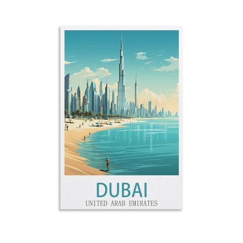 EZMLFA Malen nach Zahlen für Erwachsene, Dubai, Vereinigte Arabische Emirate, Bastel- und Kunstmalerei, DIY-Set, gerollte Leinwand, ohne Rahmen, 30 x 40 cm EZMLFA Malen nach Zahlen für Erwachsene, Dubai, Vereinigte Arabische Emirate, Bastel- und Kunstmalerei, DIY-Set, gerollte Leinwand, ohne Rahmen, 30 x 40 cm von EZMLFA