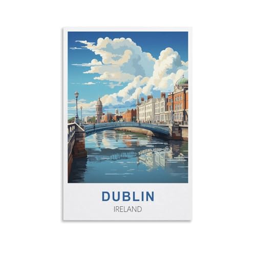 EZMLFA Malen nach Zahlen für Erwachsene, Dublin, Irland, einfaches Malen nach Zahlen für Anfänger, Acryl-Aquarell, Malen nach Zahlen für Kinder, Geschenk-Dekor, 20 x 30 cm EZMLFA Malen nach Zahlen für Erwachsene, Dublin, Irland, einfaches Malen nach Zahlen für Anfänger, Acryl-Aquarell, Malen nach Zahlen für Kinder, Geschenk-Dekor, 20 x 30 cm von EZMLFA