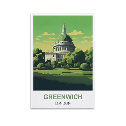 EZMLFA Malen nach Zahlen für Erwachsene, Greenwich, London, Bastel- und Kunstmalerei, DIY-Set, gerollte Leinwand, ohne Rahmen, 20 x 30 cm EZMLFA Malen nach Zahlen für Erwachsene, Greenwich, London, Bastel- und Kunstmalerei, DIY-Set, gerollte Leinwand, ohne Rahmen, 20 x 30 cm von EZMLFA
