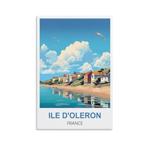 EZMLFA Malen nach Zahlen für Erwachsene, Landschaft, Ile D'oleron, Frankreich, DIY-Ölgemälde-Set, Malen nach Zahlen, Zeichnen auf Leinwand, Kunst, Heimdekoration, Geschenke, 30 x 40 cm EZMLFA Malen nach Zahlen für Erwachsene, Landschaft, Ile D'oleron, Frankreich, DIY-Ölgemälde-Set, Malen nach Zahlen, Zeichnen auf Leinwand, Kunst, Heimdekoration, Geschenke, 30 x 40 cm von EZMLFA