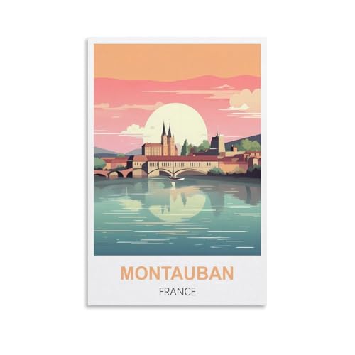 EZMLFA Malen nach Zahlen für Erwachsene, Landschaft, Montauban, Frankreich, DIY-Ölgemälde-Set, Malen nach Zahlen, Zeichnen auf Leinwand, Kunst, Heimdekoration, Geschenke, 40 x 50 cm EZMLFA Malen nach Zahlen für Erwachsene, Landschaft, Montauban, Frankreich, DIY-Ölgemälde-Set, Malen nach Zahlen, Zeichnen auf Leinwand, Kunst, Heimdekoration, Geschenke, 40 x 50 cm von EZMLFA