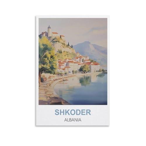 EZMLFA Malen nach Zahlen für Erwachsene, Landschaft, Shkoder, Albanien, DIY-Ölgemälde-Set, Malen nach Zahlen, Zeichnen auf Leinwand, Kunst, Heimdekoration, Geschenke, 20 x 30 cm EZMLFA Malen nach Zahlen für Erwachsene, Landschaft, Shkoder, Albanien, DIY-Ölgemälde-Set, Malen nach Zahlen, Zeichnen auf Leinwand, Kunst, Heimdekoration, Geschenke, 20 x 30 cm von EZMLFA