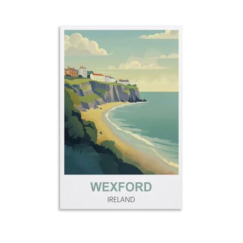 EZMLFA Malen nach Zahlen für Erwachsene, Landschaft, Wexford, Irland, DIY-Ölgemälde-Set, Malen nach Zahlen, Zeichnen auf Leinwand, Kunst, Heimdekoration, Geschenke, 20 x 30 cm EZMLFA Malen nach Zahlen für Erwachsene, Landschaft, Wexford, Irland, DIY-Ölgemälde-Set, Malen nach Zahlen, Zeichnen auf Leinwand, Kunst, Heimdekoration, Geschenke, 20 x 30 cm von EZMLFA