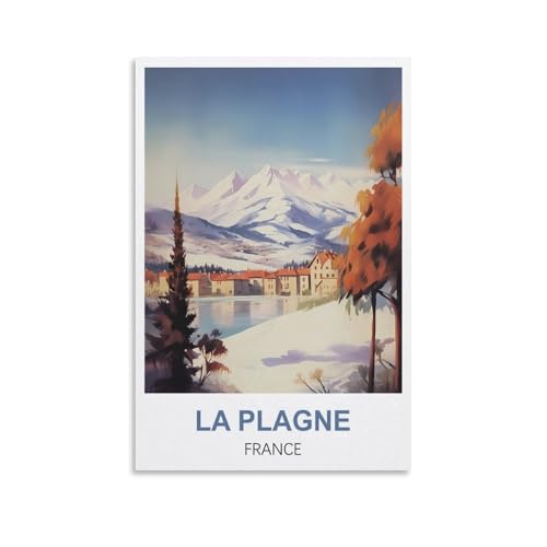 EZMLFA Malen nach Zahlen für Erwachsene, Landschaft La Plagne, Frankreich, DIY-Ölgemälde-Set, Malen nach Zahlen, Zeichnen auf Leinwand, Kunst, Heimdekoration, Geschenke, 30 x 40 cm EZMLFA Malen nach Zahlen für Erwachsene, Landschaft La Plagne, Frankreich, DIY-Ölgemälde-Set, Malen nach Zahlen, Zeichnen auf Leinwand, Kunst, Heimdekoration, Geschenke, 30 x 40 cm von EZMLFA