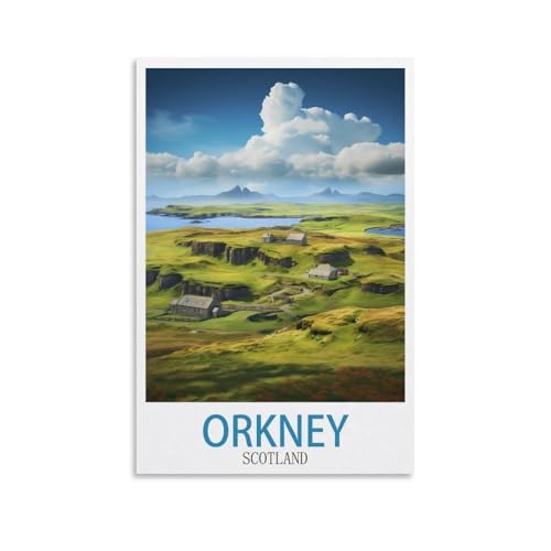 EZMLFA Malen nach Zahlen für Erwachsene, Orkney, Schottland, DIY-Ölgemälde-Set, Malen nach Zahlen, Zeichnen auf Leinwand, Kunst, Heimdekoration, Geschenke, 20 x 30 cm EZMLFA Malen nach Zahlen für Erwachsene, Orkney, Schottland, DIY-Ölgemälde-Set, Malen nach Zahlen, Zeichnen auf Leinwand, Kunst, Heimdekoration, Geschenke, 20 x 30 cm von EZMLFA