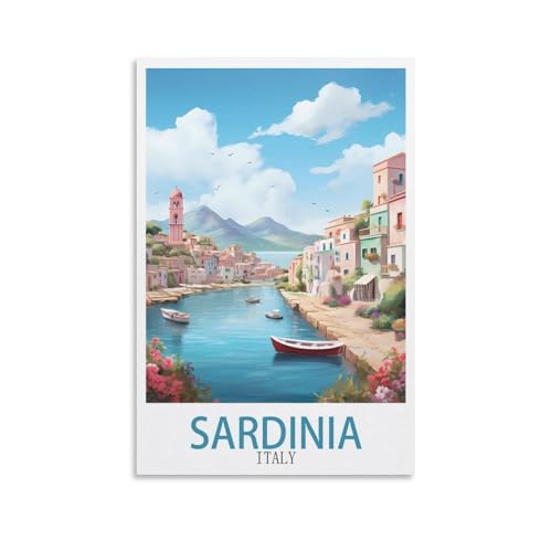 EZMLFA Malen nach Zahlen für Erwachsene, Sardinien, Italien, DIY-Ölgemälde-Set, Malen nach Zahlen, Zeichnen auf Leinwand, Kunst, Heimdekoration, Geschenke, 30 x 40 cm EZMLFA Malen nach Zahlen für Erwachsene, Sardinien, Italien, DIY-Ölgemälde-Set, Malen nach Zahlen, Zeichnen auf Leinwand, Kunst, Heimdekoration, Geschenke, 30 x 40 cm von EZMLFA