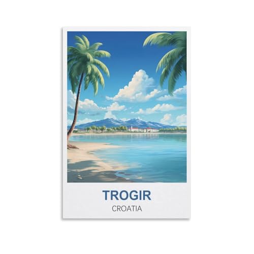 EZMLFA Malen nach Zahlen für Erwachsene, Trogir, Kroatien, DIY, digitales Gemälde für Anfänger, Wanddekoration, Zeichnen, Geschenk, 50 x 60 cm EZMLFA Malen nach Zahlen für Erwachsene, Trogir, Kroatien, DIY, digitales Gemälde für Anfänger, Wanddekoration, Zeichnen, Geschenk, 50 x 60 cm von EZMLFA