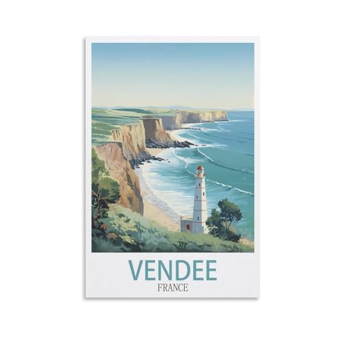EZMLFA Malen nach Zahlen für Erwachsene, Vendee, Frankreich, DIY-Ölgemälde-Set, Malen nach Zahlen, Zeichnen auf Leinwand, Kunst, Heimdekoration, Geschenke, 50 x 60 cm EZMLFA Malen nach Zahlen für Erwachsene, Vendee, Frankreich, DIY-Ölgemälde-Set, Malen nach Zahlen, Zeichnen auf Leinwand, Kunst, Heimdekoration, Geschenke, 50 x 60 cm von EZMLFA