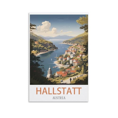 EZMLFA Malen nach Zahlen für erwachsene Mädchen, Hallstatt, Österreich, einfaches Malen nach Zahlen für Anfänger, Basteln für Zuhause, Wanddekoration, Zeichnen, 20 x 30 cm EZMLFA Malen nach Zahlen für erwachsene Mädchen, Hallstatt, Österreich, einfaches Malen nach Zahlen für Anfänger, Basteln für Zuhause, Wanddekoration, Zeichnen, 20 x 30 cm von EZMLFA