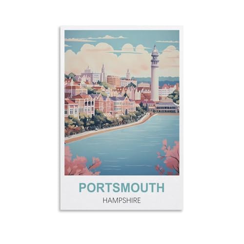 EZMLFA Malen nach Zahlen für erwachsene Mädchen, Portsmouth, Hampshire, einfaches Malen nach Zahlen für Anfänger, Basteln, für die Wanddekoration zu Hause, Zeichnen, 50 x 60 cm EZMLFA Malen nach Zahlen für erwachsene Mädchen, Portsmouth, Hampshire, einfaches Malen nach Zahlen für Anfänger, Basteln, für die Wanddekoration zu Hause, Zeichnen, 50 x 60 cm von EZMLFA