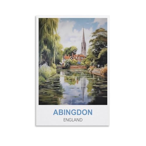 EZMLFA Malen nach Zahlen zum Selbermachen, Abingdon, England, DIY-Acryl-Malen-nach-Zahlen-Set mit Pinseln, Acrylpigment, für Zuhause, 40 x 50 cm EZMLFA Malen nach Zahlen zum Selbermachen, Abingdon, England, DIY-Acryl-Malen-nach-Zahlen-Set mit Pinseln, Acrylpigment, für Zuhause, 40 x 50 cm von EZMLFA
