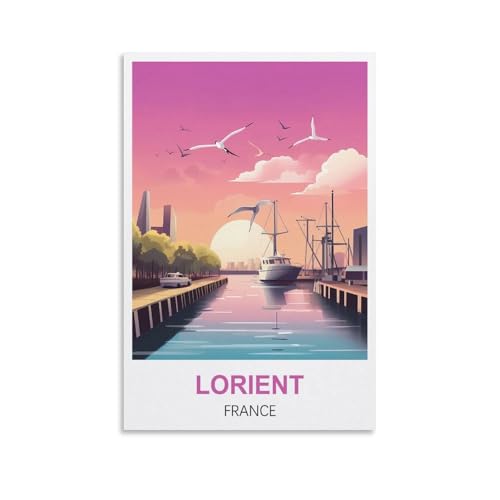 EZMLFA Malen nach Zahlen zum Selbermachen, Lorient, Frankreich, DIY-Acryl-Malen nach Zahlen-Sets mit Pinseln, Acrylpigment, für Zuhause, 50 x 60 cm EZMLFA Malen nach Zahlen zum Selbermachen, Lorient, Frankreich, DIY-Acryl-Malen nach Zahlen-Sets mit Pinseln, Acrylpigment, für Zuhause, 50 x 60 cm von EZMLFA