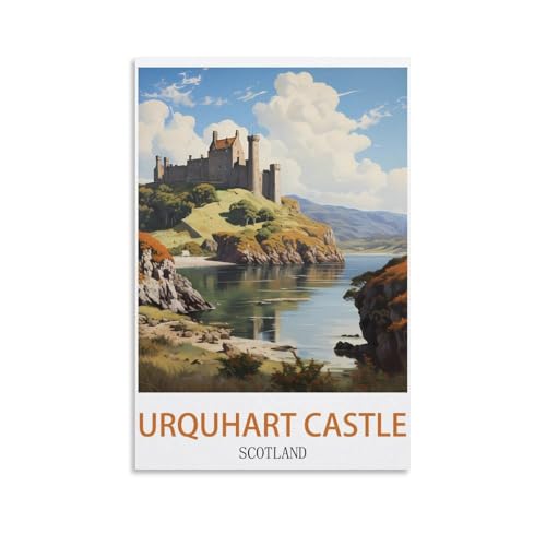 EZMLFA Malen nach Zahlen zum Selbermachen, Urquhart Castle, Schottland, DIY-Acryl-Malen nach Zahlen-Sets mit Pinseln, Acrylpigment, für Zuhause, 20 x 30 cm EZMLFA Malen nach Zahlen zum Selbermachen, Urquhart Castle, Schottland, DIY-Acryl-Malen nach Zahlen-Sets mit Pinseln, Acrylpigment, für Zuhause, 20 x 30 cm von EZMLFA