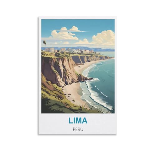 EZMLFA Malen nach Zahlen zum Selbermachen für Erwachsene, Leinwand, Lima, Peru, exquisites Ölgemälde-nach-Zahlen-Set für Anfänger, 30 x 40 cm EZMLFA Malen nach Zahlen zum Selbermachen für Erwachsene, Leinwand, Lima, Peru, exquisites Ölgemälde-nach-Zahlen-Set für Anfänger, 30 x 40 cm von EZMLFA