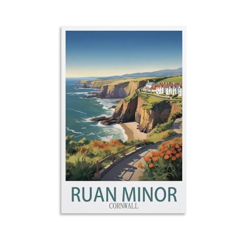 EZMLFA Malen nach Zahlen zum Selbermachen für Erwachsene, Leinwand, Ruan Minor Cornwall, exquisites Ölgemälde-nach-Zahlen-Set für Anfänger, 20 x 30 cm EZMLFA Malen nach Zahlen zum Selbermachen für Erwachsene, Leinwand, Ruan Minor Cornwall, exquisites Ölgemälde-nach-Zahlen-Set für Anfänger, 20 x 30 cm von EZMLFA