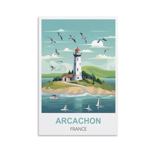 EZMLFA Malen nach Zahlen zum Selbermachen für Erwachsene und Anfänger, Arcachon, Frankreich, DIY-Ölgemälde, Malen-nach-Zahlen-Set, Leinen-Leinwand, Wandkunst, Hausdekor, 40 x 50 cm EZMLFA Malen nach Zahlen zum Selbermachen für Erwachsene und Anfänger, Arcachon, Frankreich, DIY-Ölgemälde, Malen-nach-Zahlen-Set, Leinen-Leinwand, Wandkunst, Hausdekor, 40 x 50 cm von EZMLFA